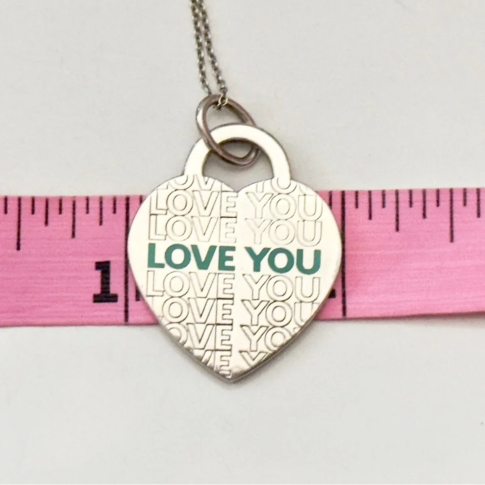 Tiffany & Co. I Love You Heart Charm Necklace - Picture 5 of 7